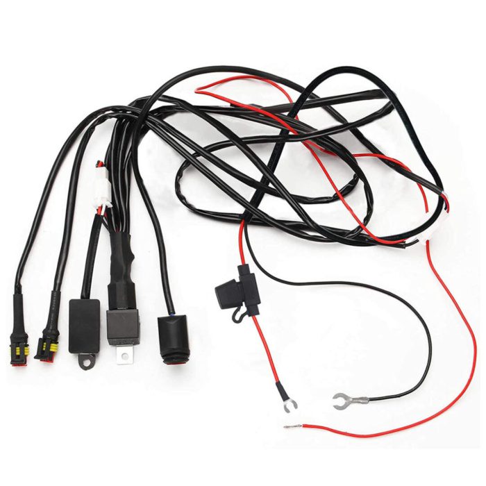 Knmaster Motosiklet Led Sis Farı 3 Modlu Sigortalı Aç Kapa Butonlu Çakar Devresi - Görsel 2