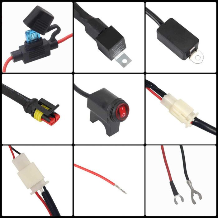 Knmaster Motosiklet Led Sis Farı 3 Modlu Sigortalı Aç Kapa Butonlu Çakar Devresi - Görsel 3