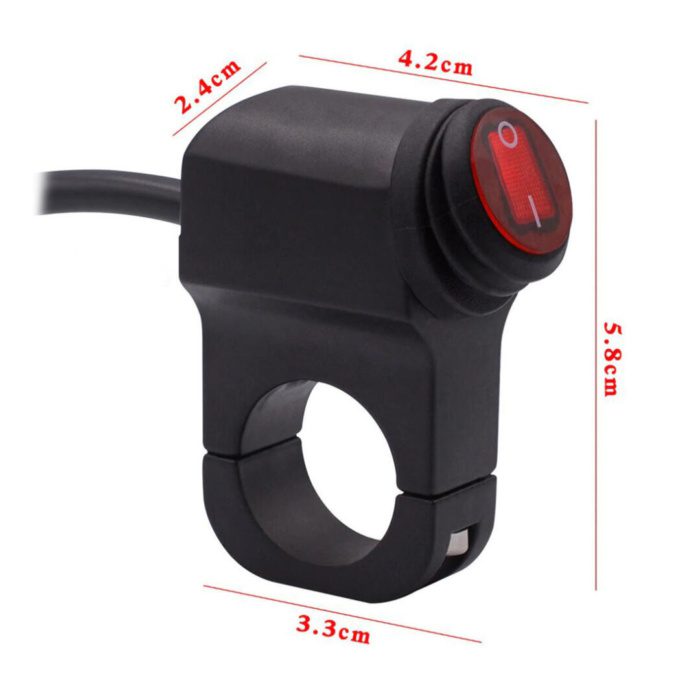 Knmaster Motosiklet Led Sis Farı 3 Modlu Sigortalı Aç Kapa Butonlu Çakar Devresi - Görsel 4