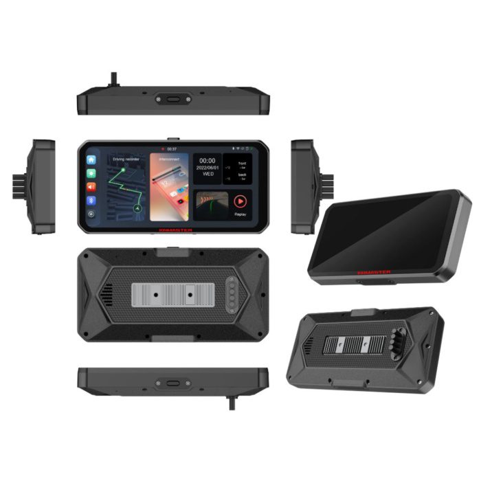 KNMASTER MOTOPLAY 1000 – 6.25” Kablosuz CarPlay & Android Auto Destekli Motosiklet Multimedya Ekranı