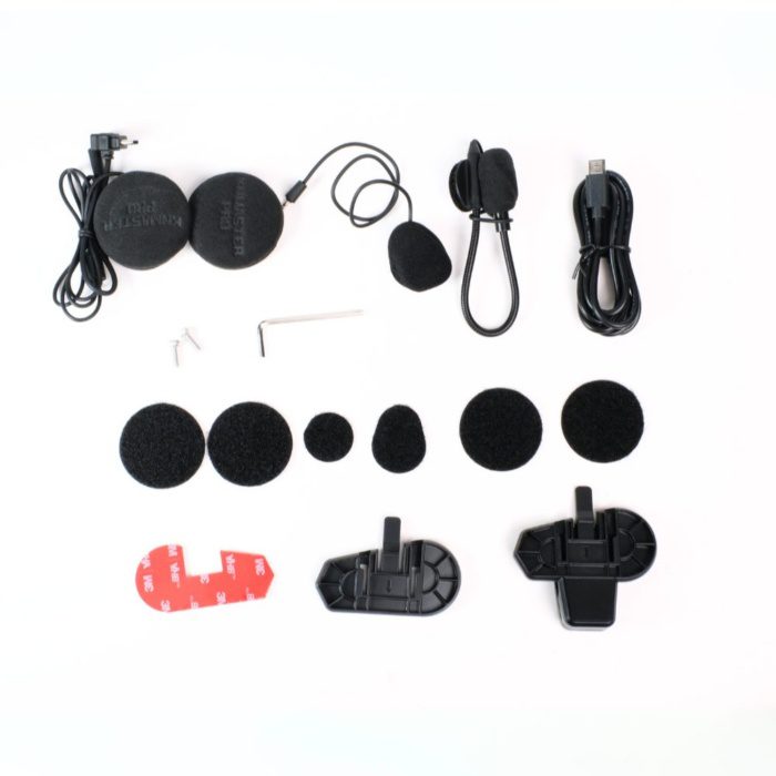Knmaster KN2300 PRO Motosiklet Kask İnterkom Bluetooth Intercom Kulaklık Seti - Görsel 6